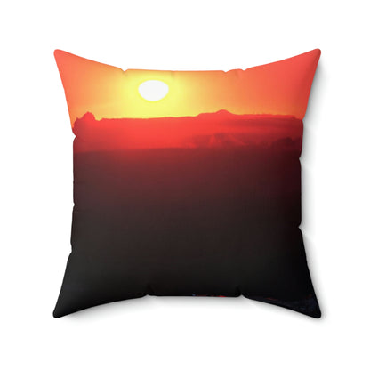 "The Last Light of a Forgotten City" - The Alien Square Pillow