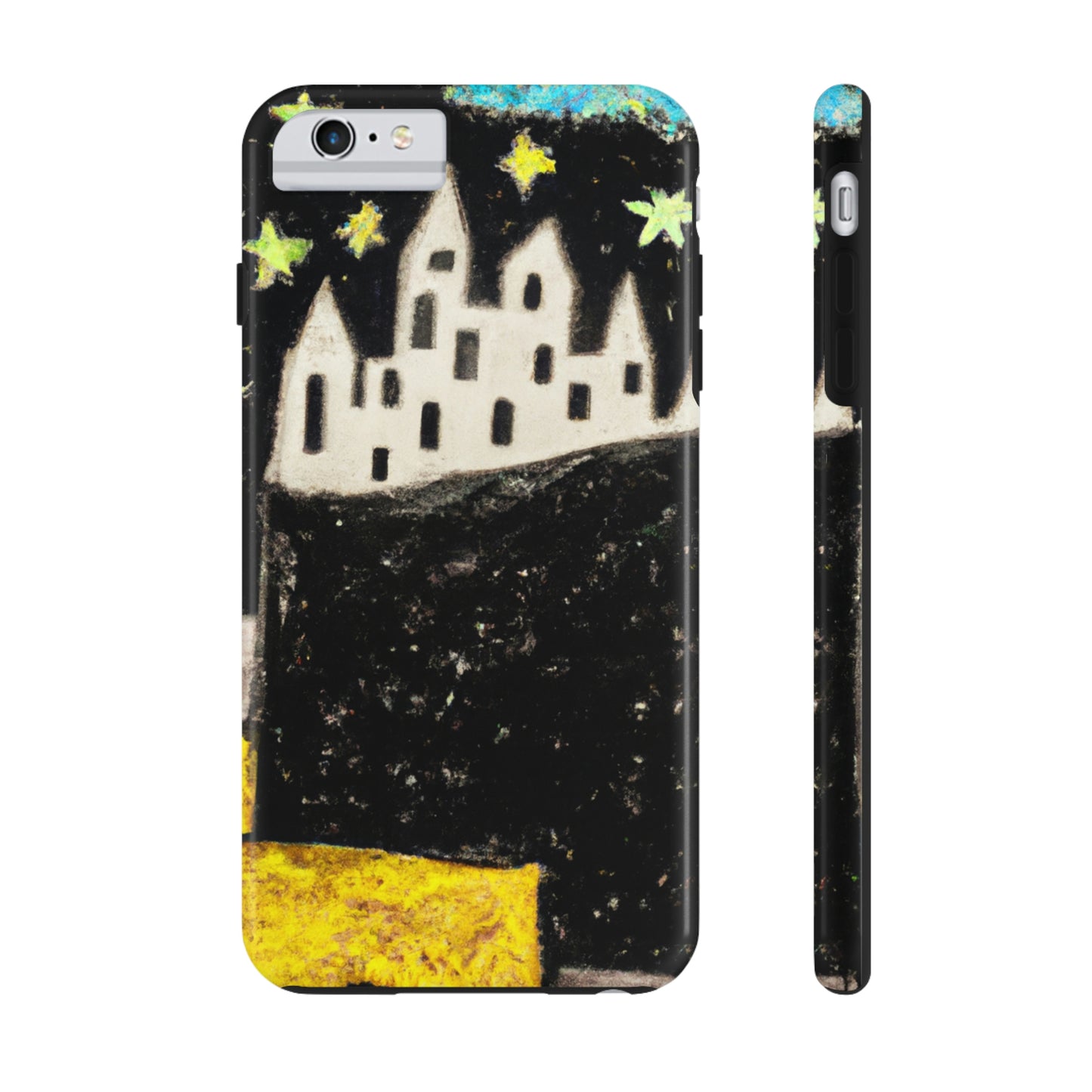 "Oasis cósmico: un viaje a una ciudad flotante en medio del mar de estrellas" - The Alien Tough Phone Cases