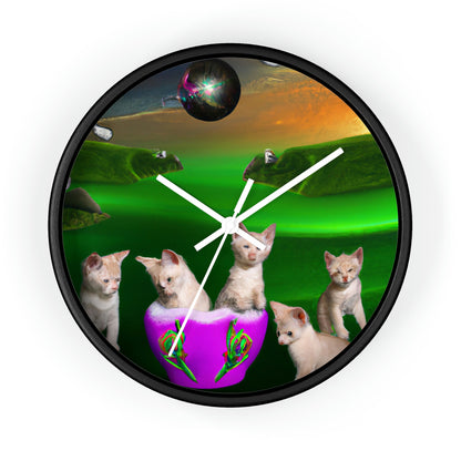 "The Feline Kingdom" - The Alien Wall Clock