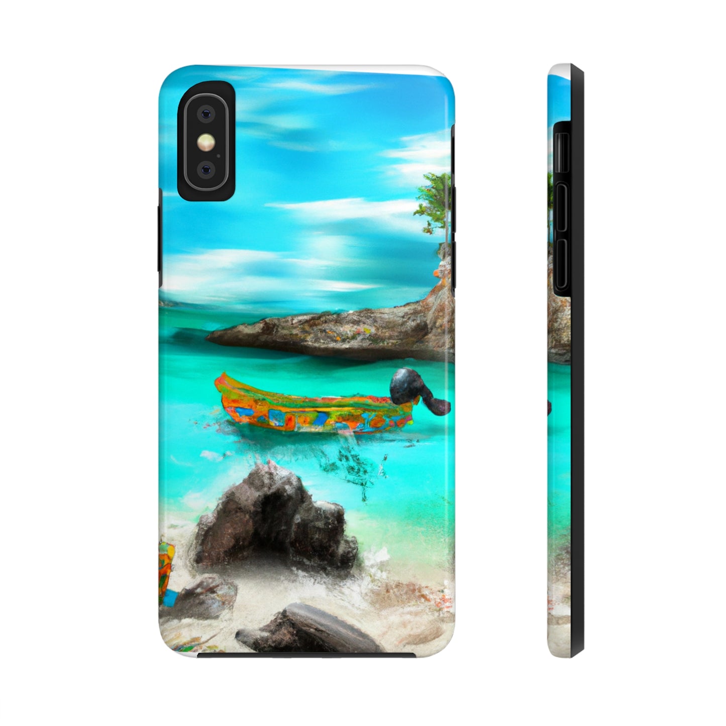 "Caribbean Fiesta on the Beach - A Digital Exploration of Mexican Culture" - The Alien Tough Phone Cases