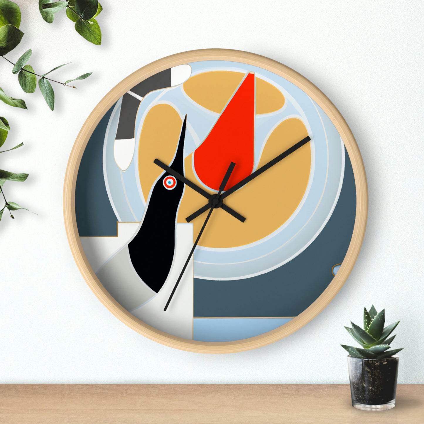 "A Salty Sea Tale: An Unexpected Encounter with an Unusual Creature" - The Alien Wall Clock