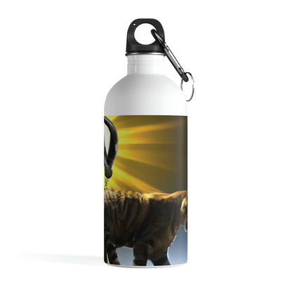 "A Purrfect Sunbeam Moment" - Die Alien Edelstahl-Wasserflasche