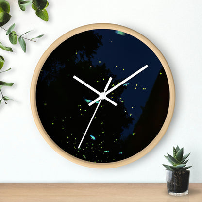 "Moonlight Fireflies" - The Alien Wall Clock