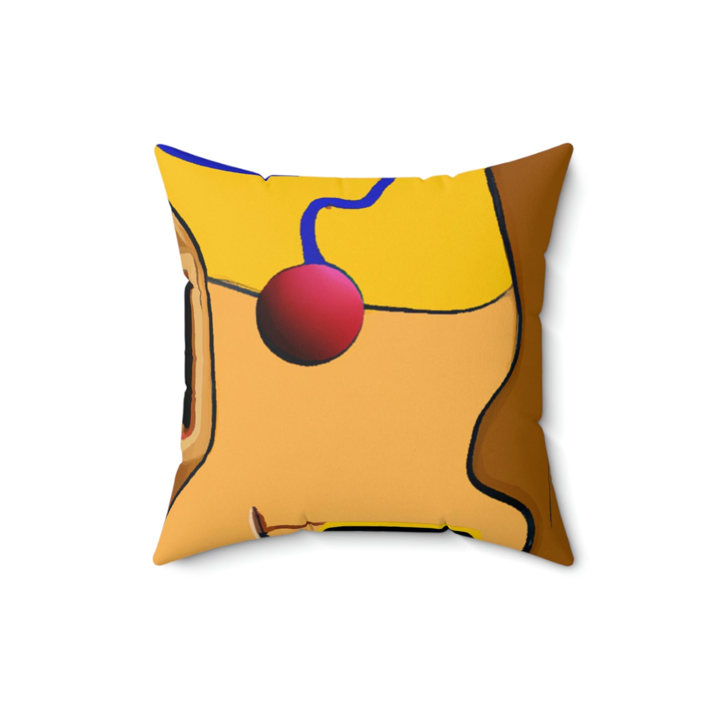 "Desert Mirage: The Forgotten Oasis" - The Alien Square Pillow