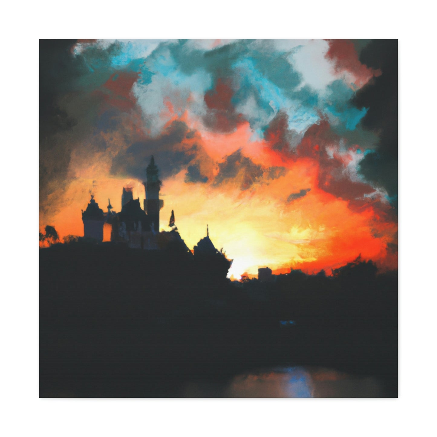 "Serene Sunset at Disneyland" - The Alien Canva