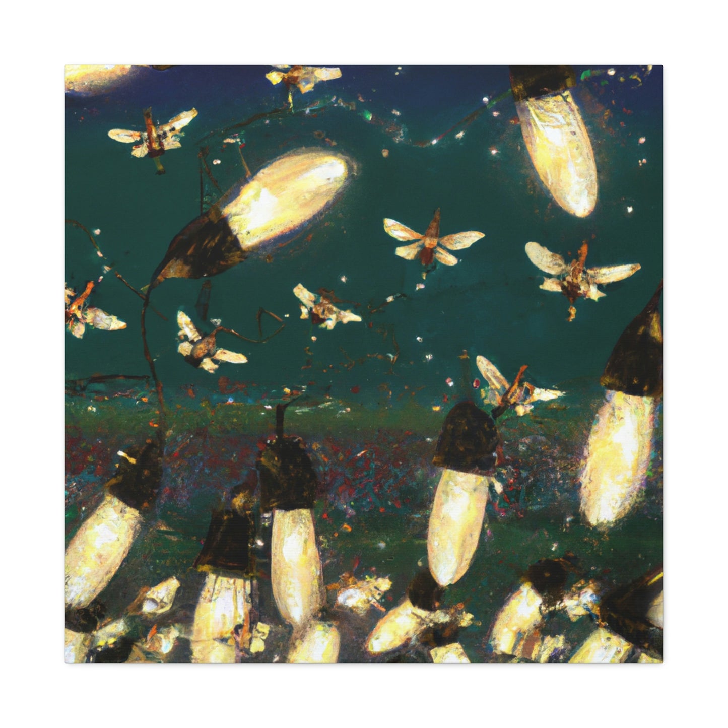 Twinkling Fireflies in the Evening Sky - The Alien Canva