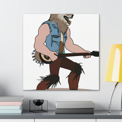 "Howling Highwayman: The Banjo-Playing Werewolf Biker" - The Alien Canva