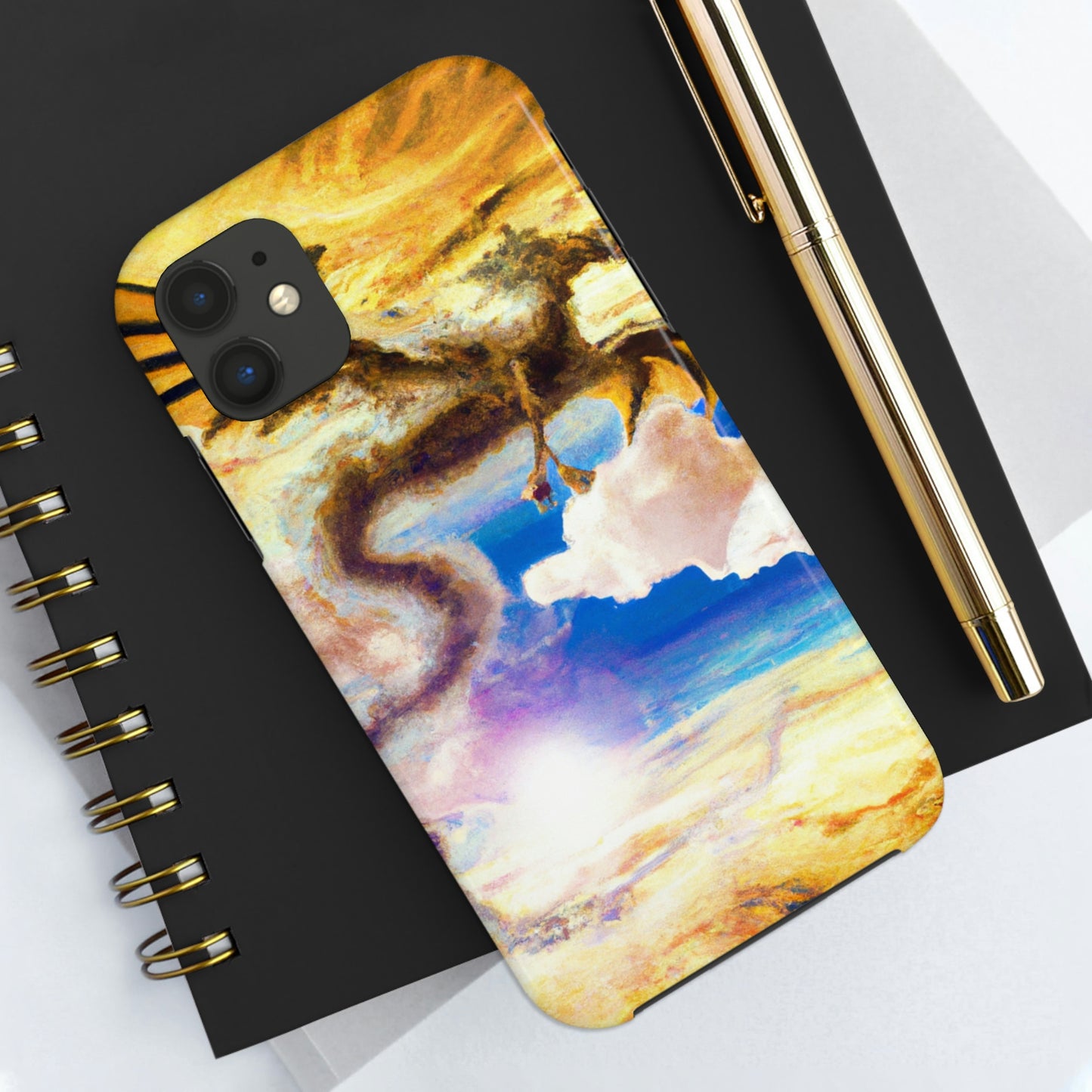 "A Heavenly Blaze with a Mystic Dragon" - The Alien Tough Phone Cases