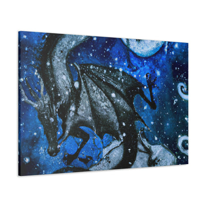 "Frosted Moonlight Dragon" - The Alien Canva