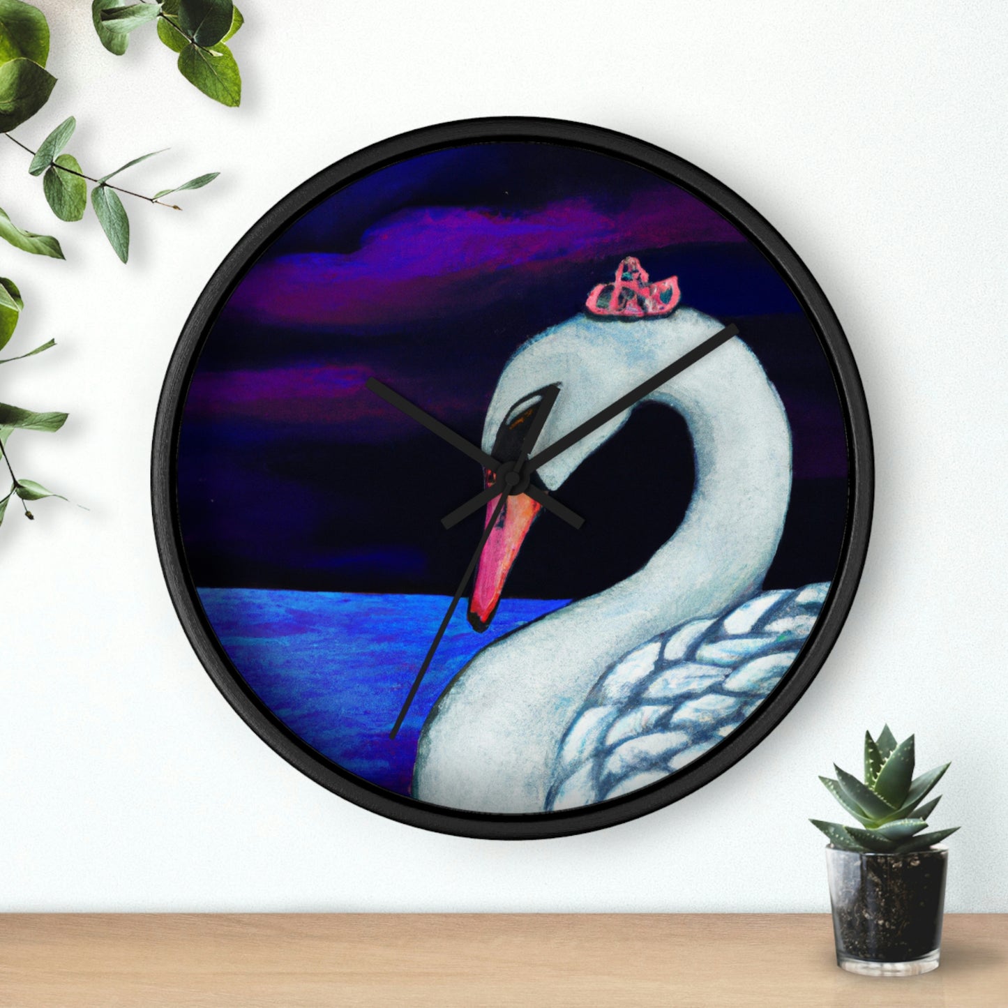 "El lamento de un cisne: los cielos viudos" - El reloj de pared alienígena