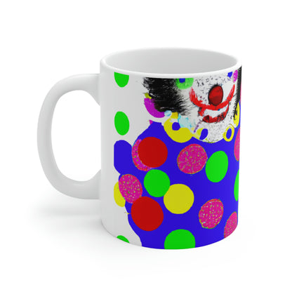 "Clowning Around in the Cold: A Winter Glove Story" - Taza de cerámica The Alien 11 oz