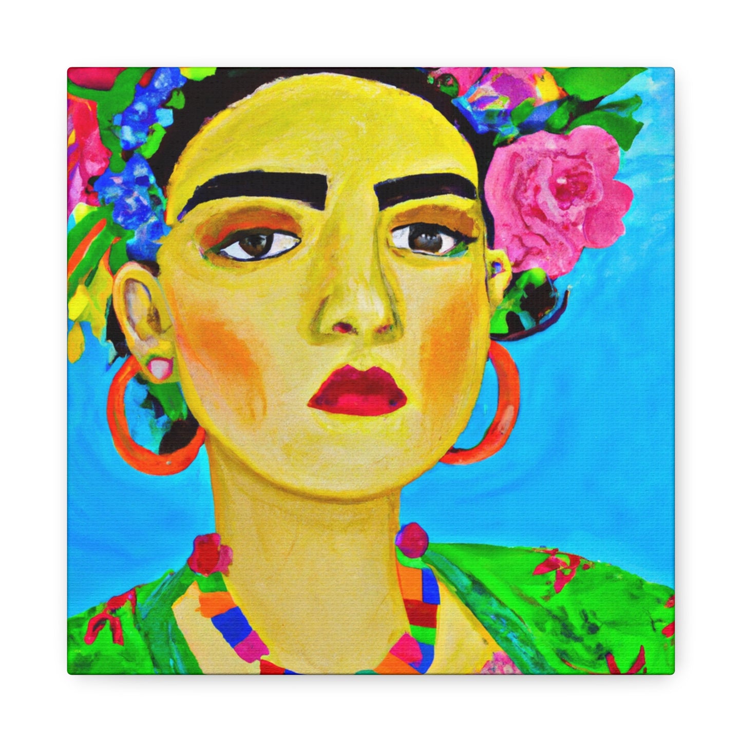 "Feroz y libre: un tributo a las mujeres mexicanas inspirado en Frida Kahlo" - The Alien Canva