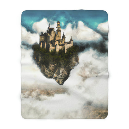 Mystic Castle in the Sky - The Alien Sherpa Fleece Blanket