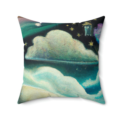 "Ein Meer aus Diamanten in der Nacht" - Das Alien Square Pillow