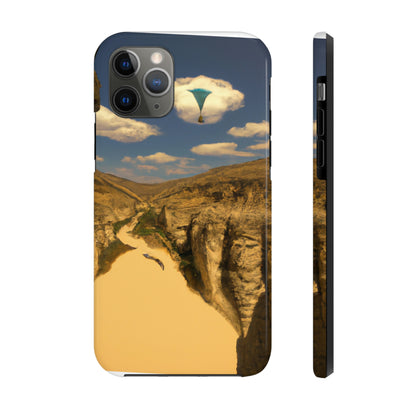 "Feline Flight Over the Grand Gulch" - Die Alien Tough Phone Cases