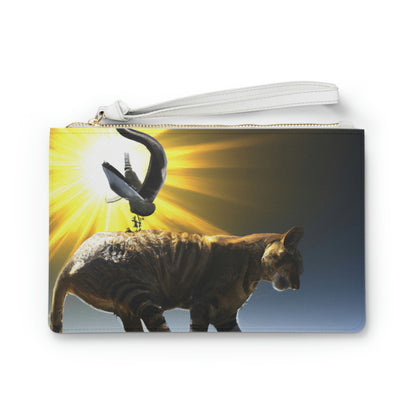 "A Purrfect Sunbeam Moment" - The Alien Clutch Bag