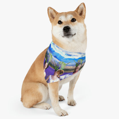 "Lavender Family Reunion: A Blooming Celebration" - The Alien Pet Bandana Collar