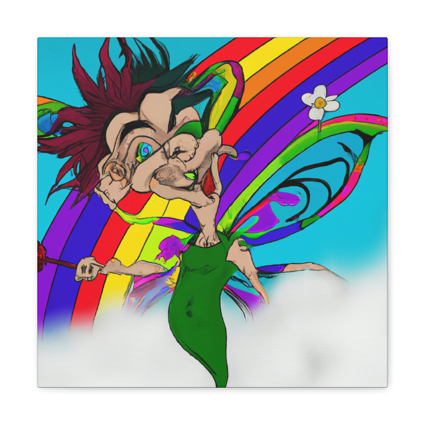 Rainbow Mischief Fairy - The Alien Canva