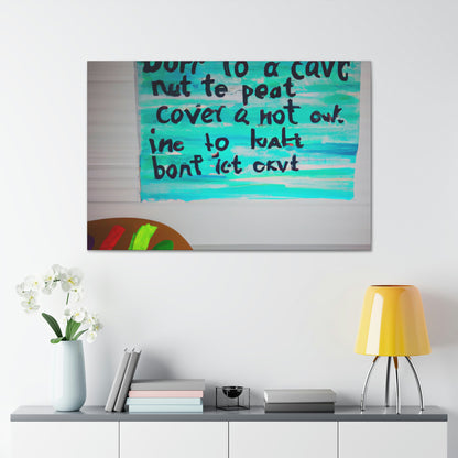 Paint the Words: An Artist's Quote Inspired Creation - Canvas