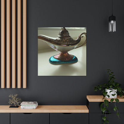 "Wish Upon a Magic Lamp" - Die Alien-Canva