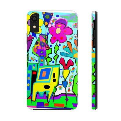 "A Mystical Garden of Rainbow Petals" - The Alien Tough Phone Cases