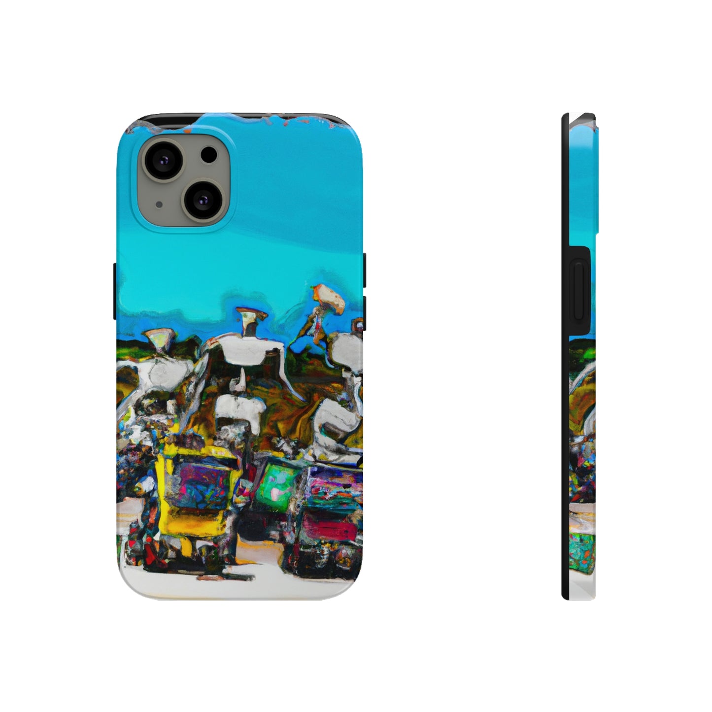 Robot Rolling Rhythms - Die Alien Tough Phone Cases