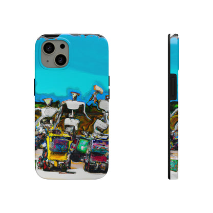 Robot Rolling Rhythms - Die Alien Tough Phone Cases