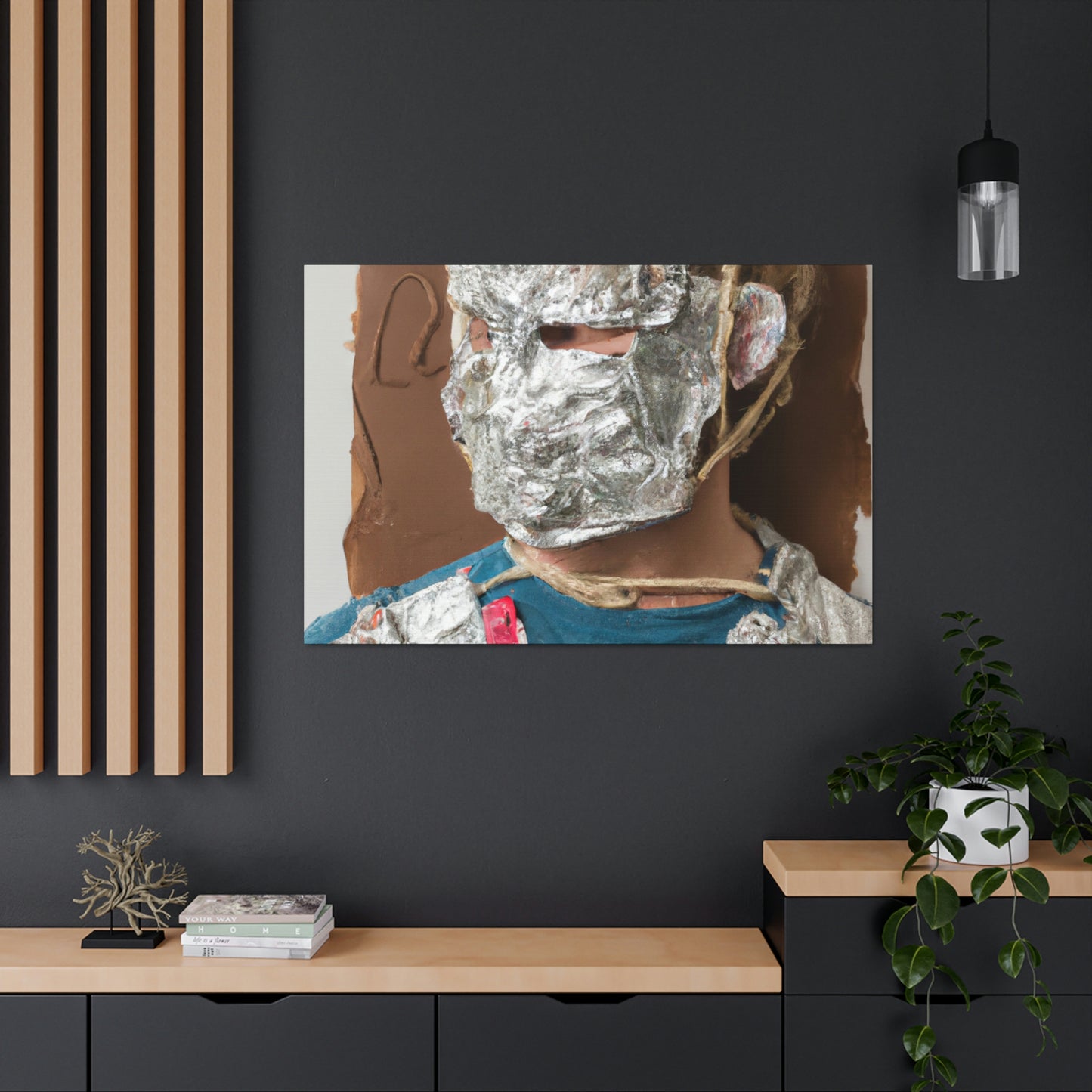 "Metallic Reflections: Unexpected Materials in Self-Portraiture" - Canvas