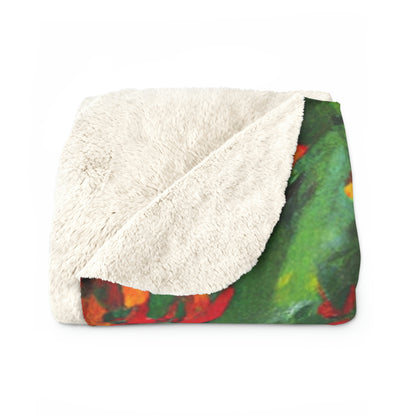 "Autumnal Whirl" - The Alien Sherpa Fleece Blanket