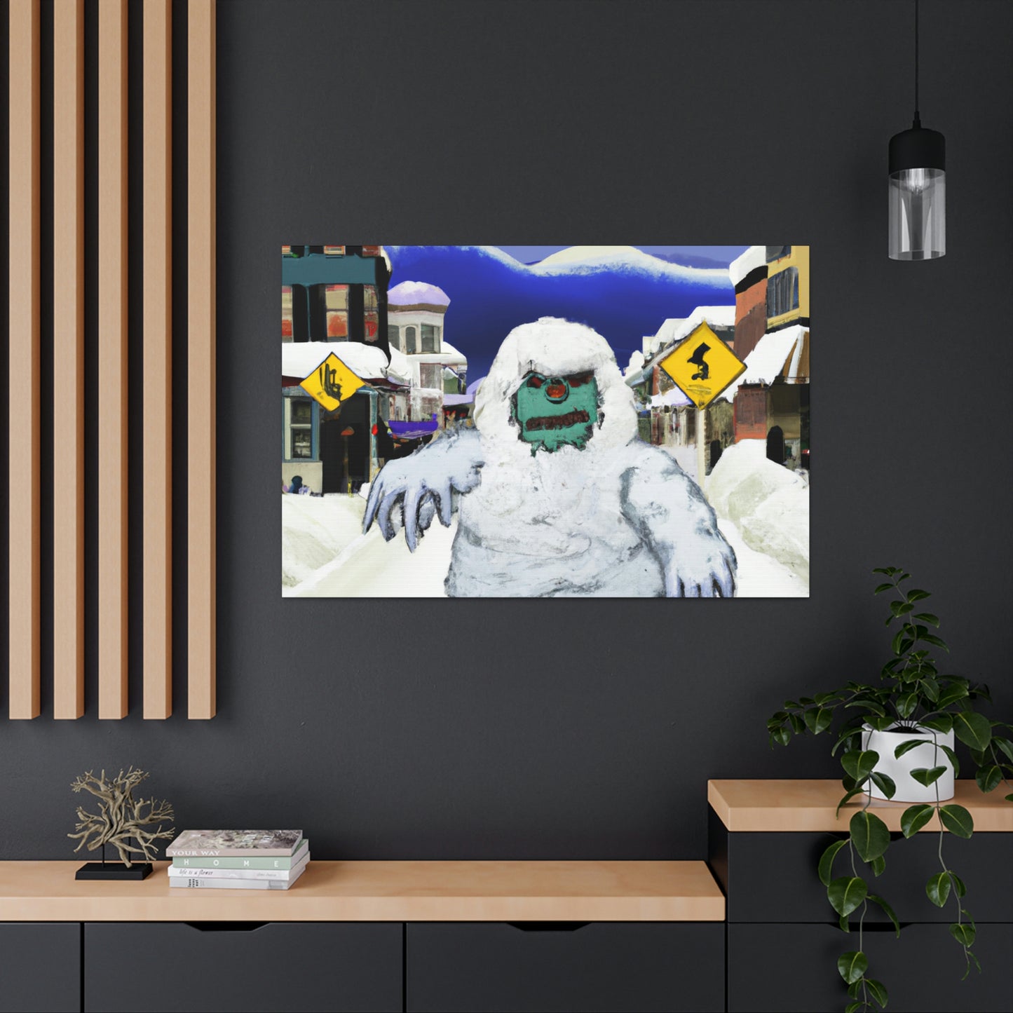 Frozen Terror: The Abominable Snowman's Reign - The Alien Canva