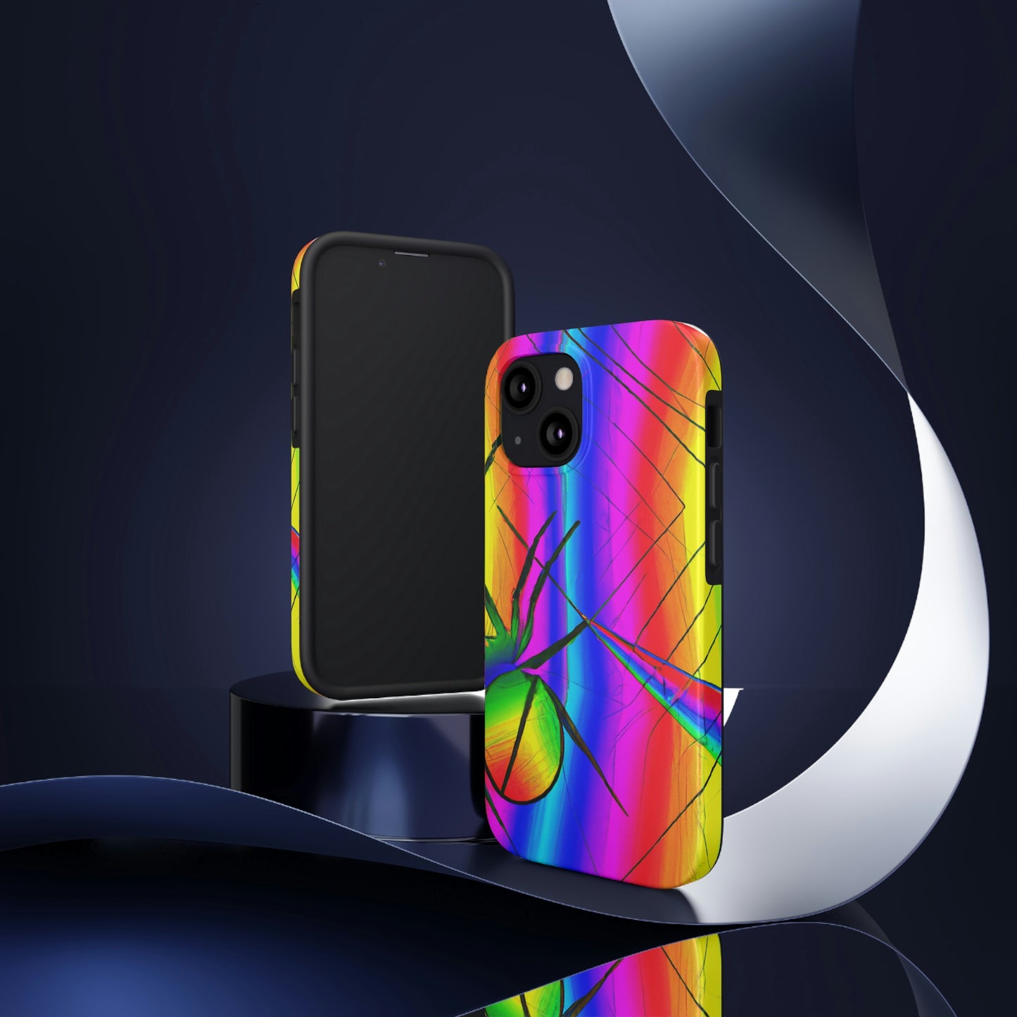 "A Spinnerette's Prismatic Web" - The Alien Tough Phone Cases