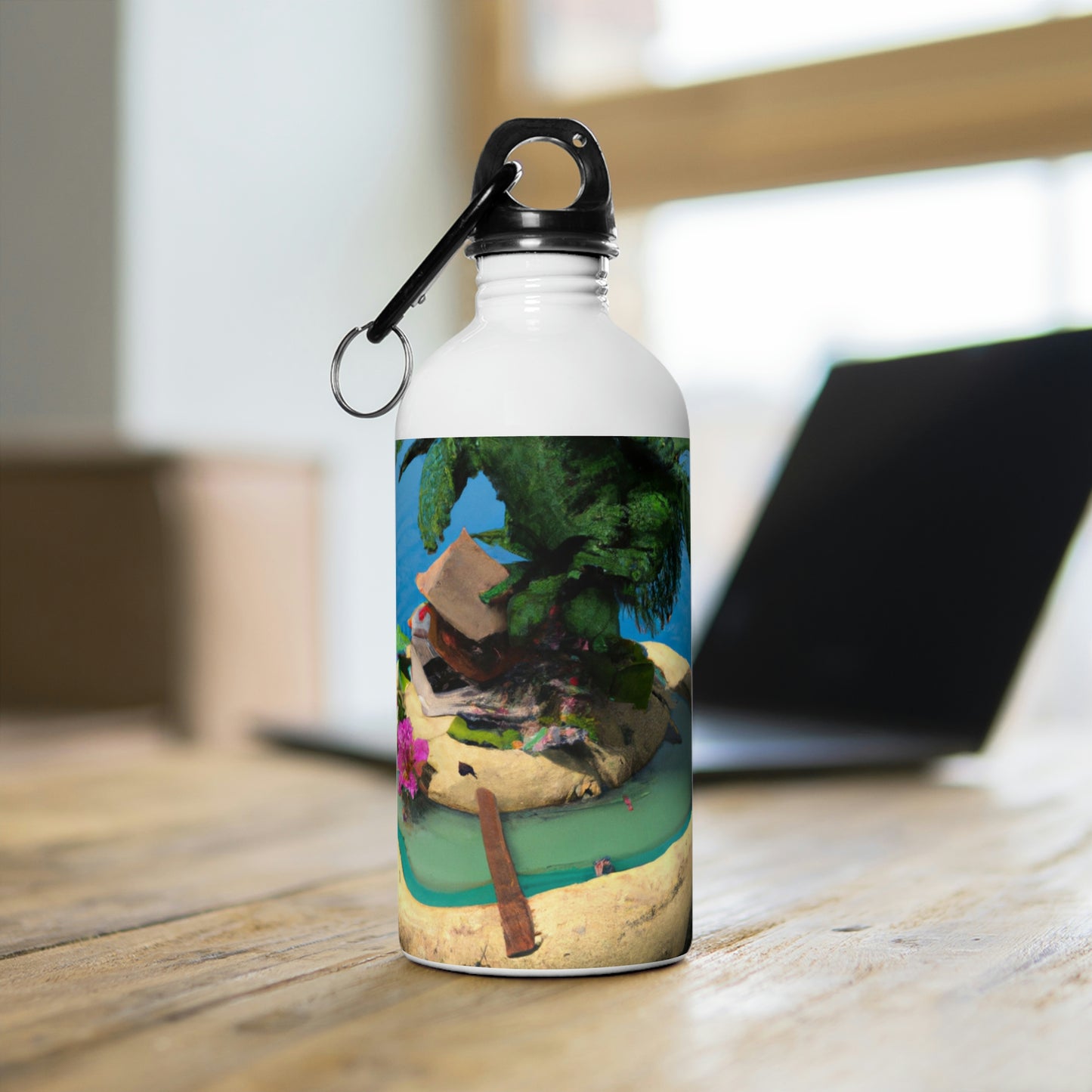 "Island Paradise in the Sky" - The Alien Stainless Steel Water Bottle