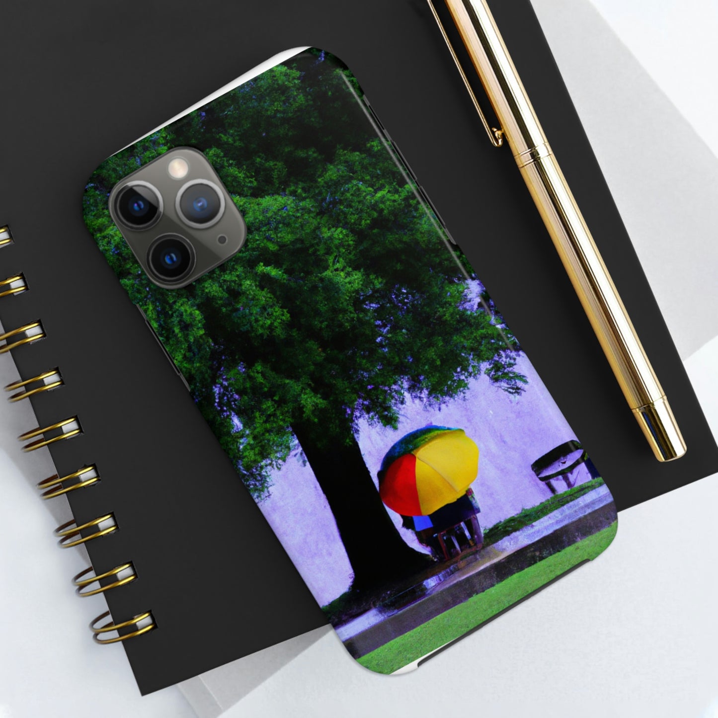 "Beneath the Rainy Sky." - The Alien Tough Phone Cases