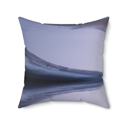 Moonlight Reflections on a Quiet Lake - The Alien Square Pillow