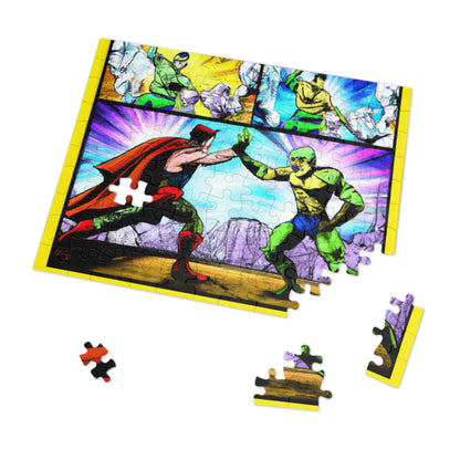 Superhero Showdown! - The Alien Jigsaw Puzzle