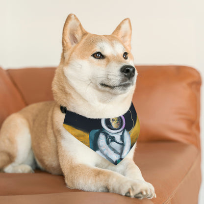 "Solo en la oscuridad: la supervivencia de un astronauta solitario" - El collar de bandana para mascota alienígena