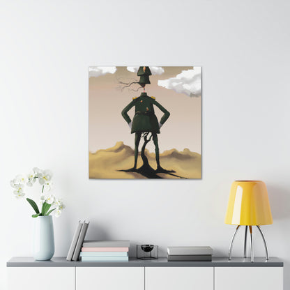 "Courage Against Despair: A Soldier's Triumph" - The Alien Canva