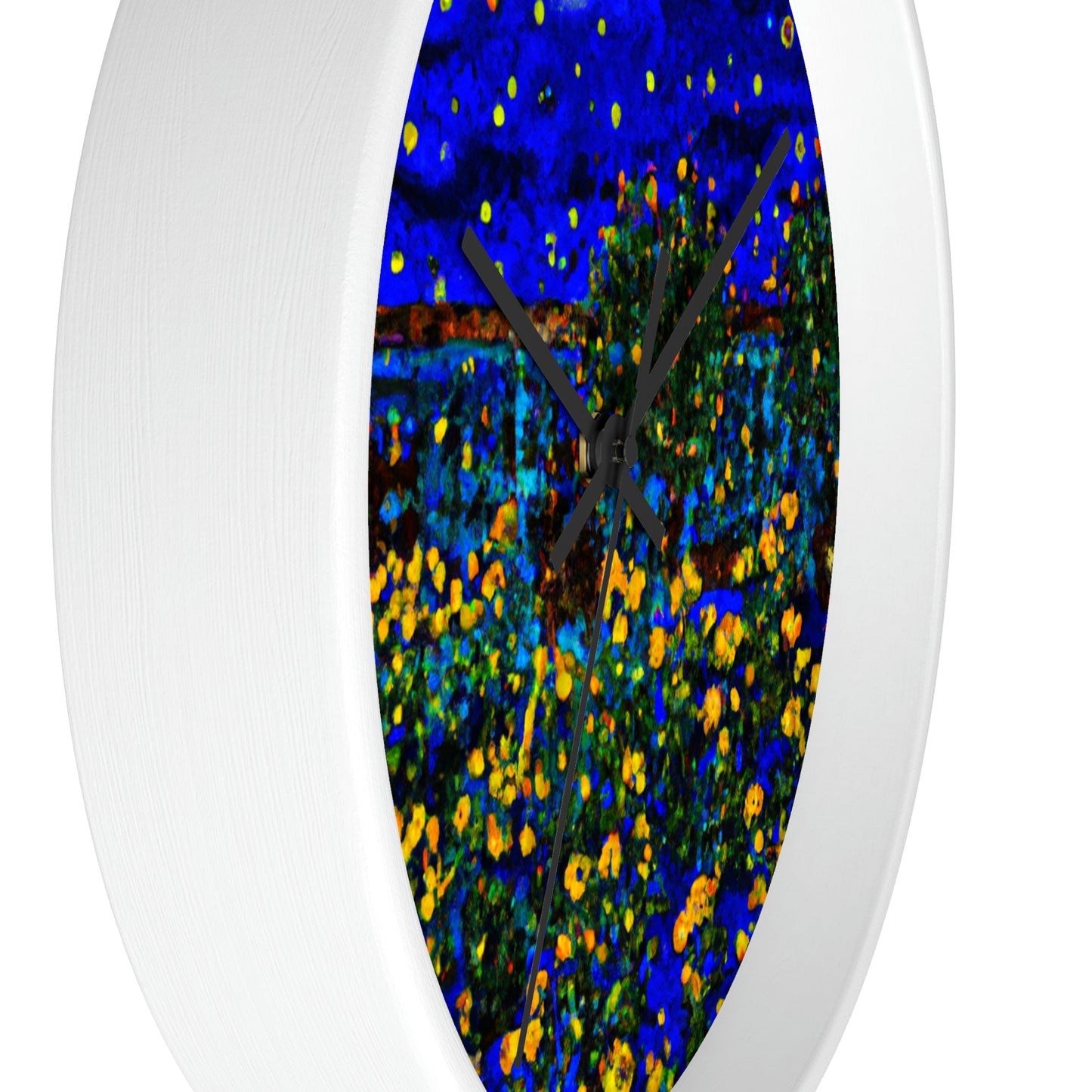 "A Midnight Celebration in Grandma's Garden" - The Alien Wall Clock