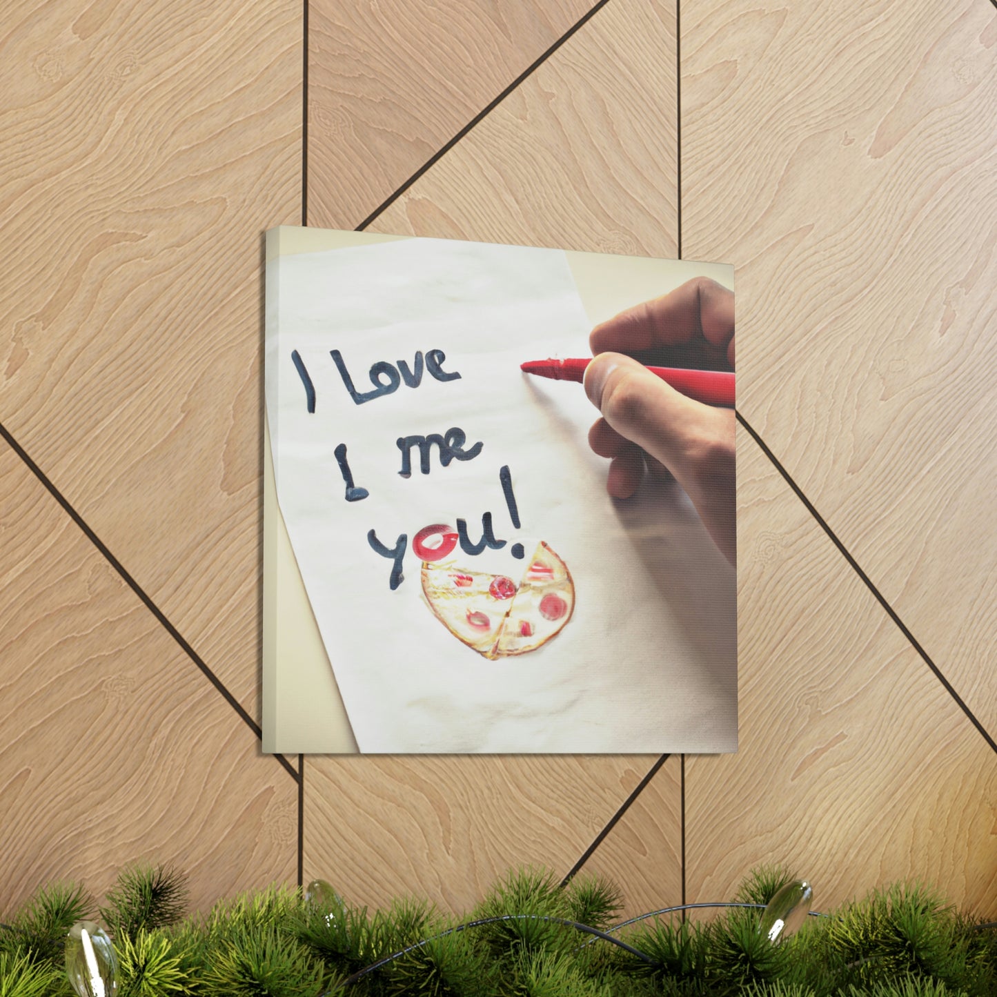 "Una carta de amor amante de la pizza" - The Alien Canva