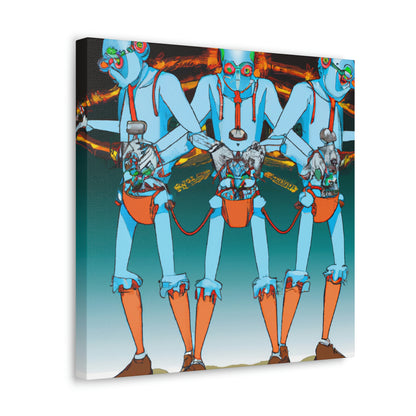 The Revenge of the Robot Twins - The Alien Canva