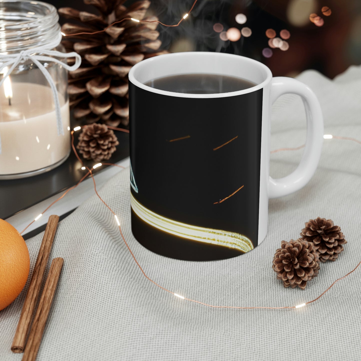 "Carousel Nights: A Glimmer of Starlight" - The Alien Ceramic Mug 11 oz