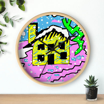 "Desolate Winter Dwelling" - The Alien Wall Clock