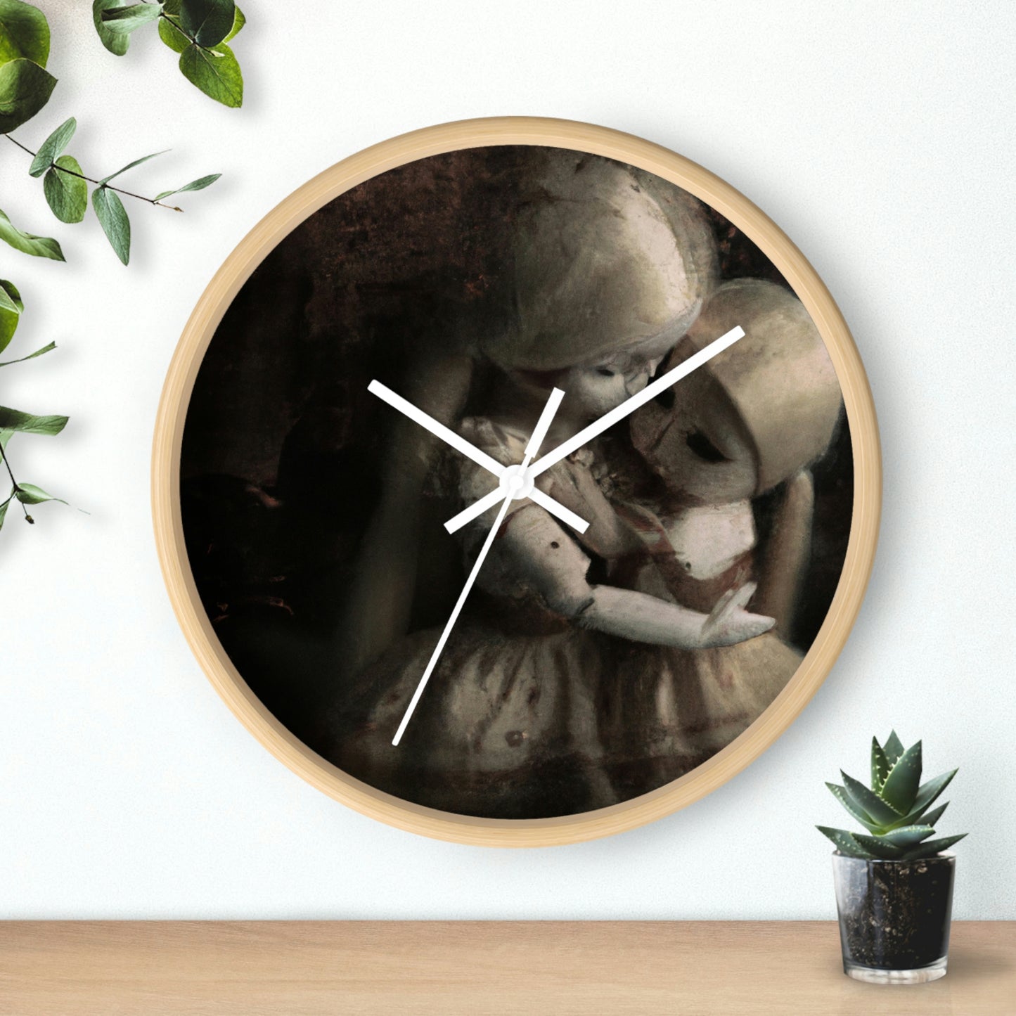 "A Melancholy Tango of Two Dolls" - The Alien Wall Clock