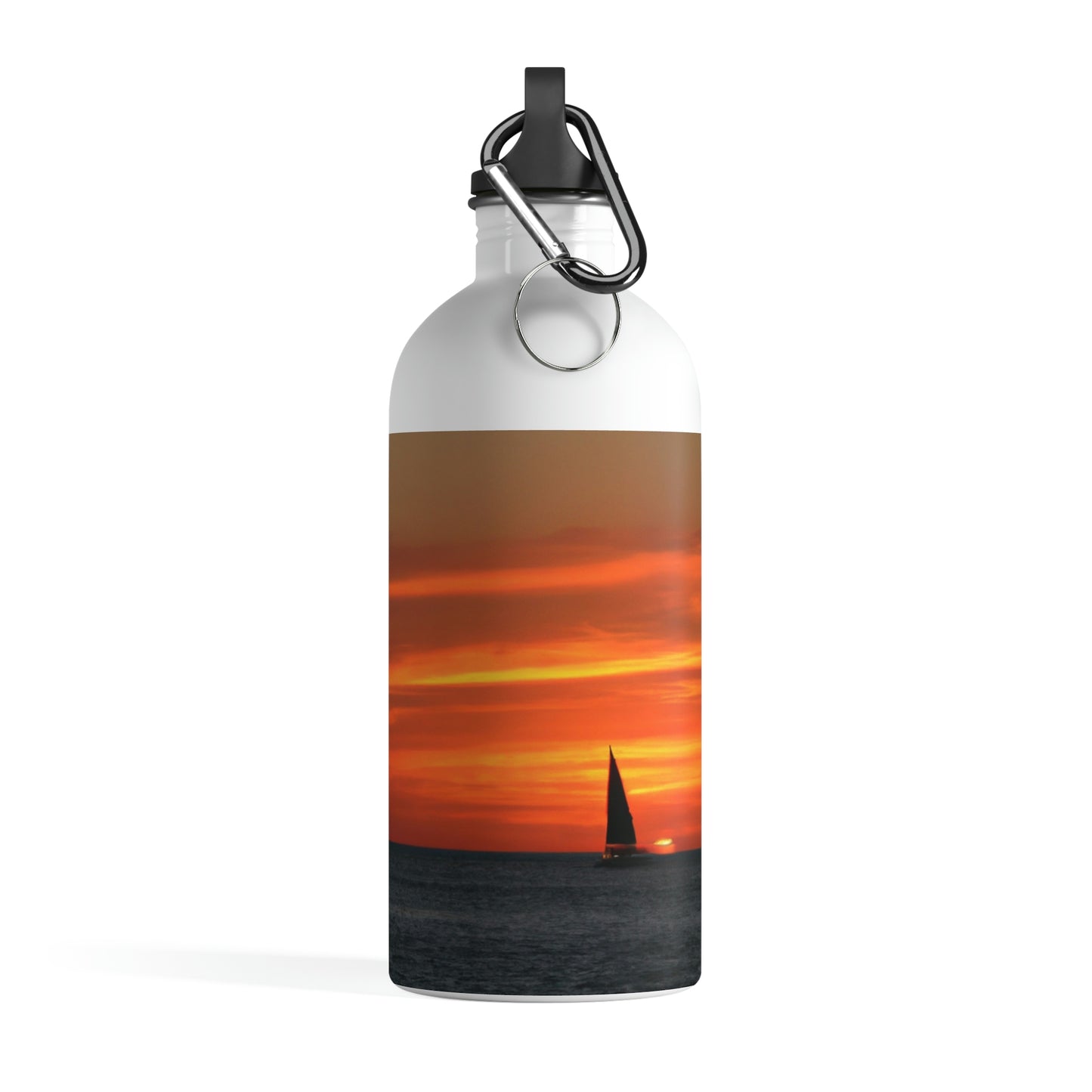 "Serene Sails: A Peaceful Sunset" - The Alien Stainless Steel Water Bottle