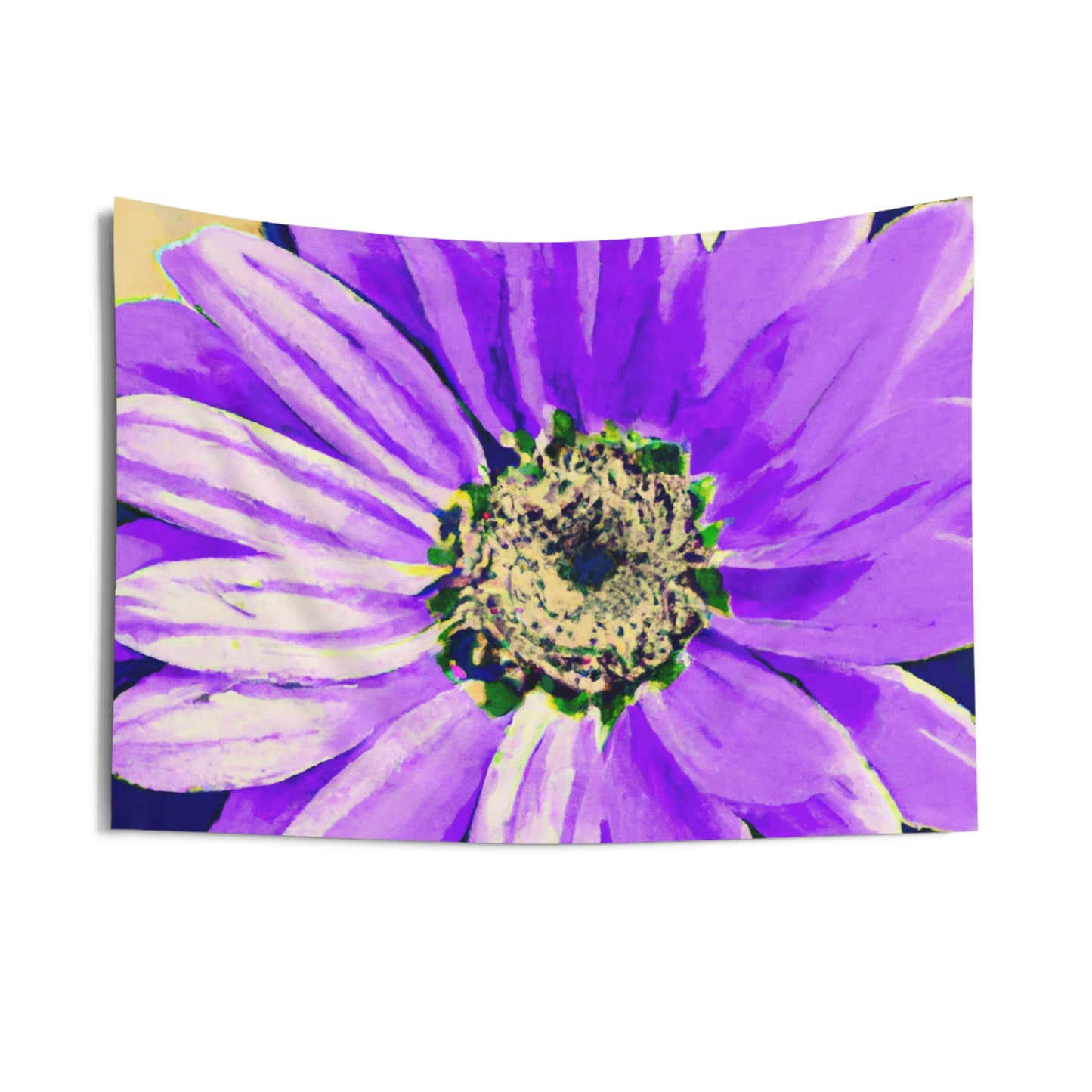 Purple Petals Popping: Create an Eye-Catching Daisy-Rose Fusion - The Alien Wall Tapestries