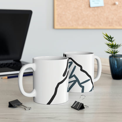 "Ascending the Summit" - The Alien Ceramic Mug 11 oz