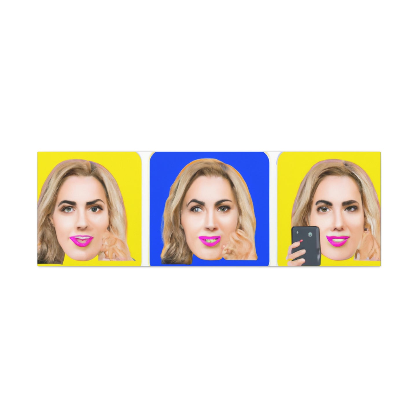 "Emoji-zing a una celebridad: un retrato de arte pop" - The Alien Canva