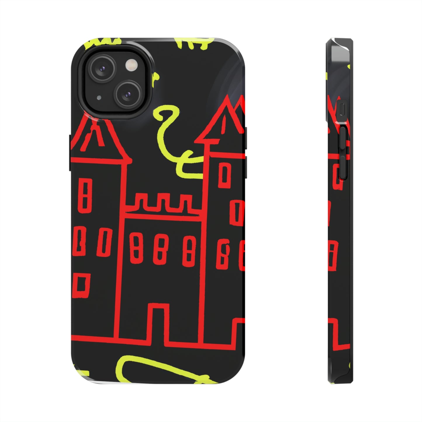 "Una sombra embrujada: Los oscuros secretos del viejo castillo en una noche sombría" - The Alien Tough Phone Cases