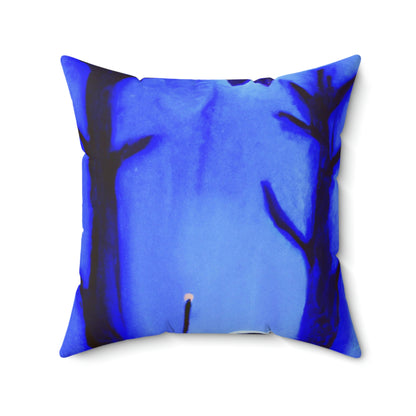 "A Journey Through the Moonlit Forest" - The Alien Square Pillow