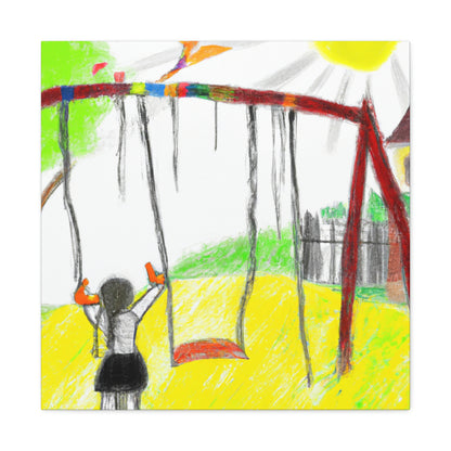 "Retrospective Reflections: A Childhood Memory Art Project" - Canvas